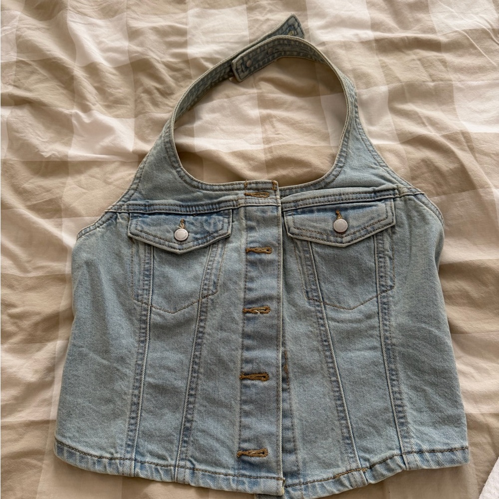 Universal Thread Light Blue Denim Top